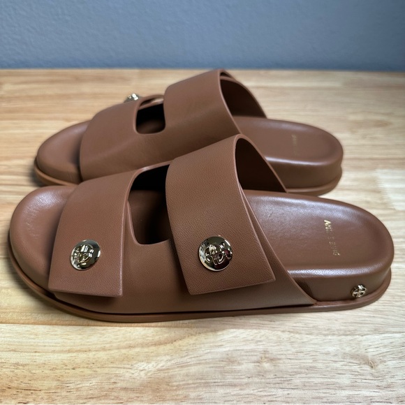 Anine Bing Ella Slides in Cognac (37) - Picture 8 of 11